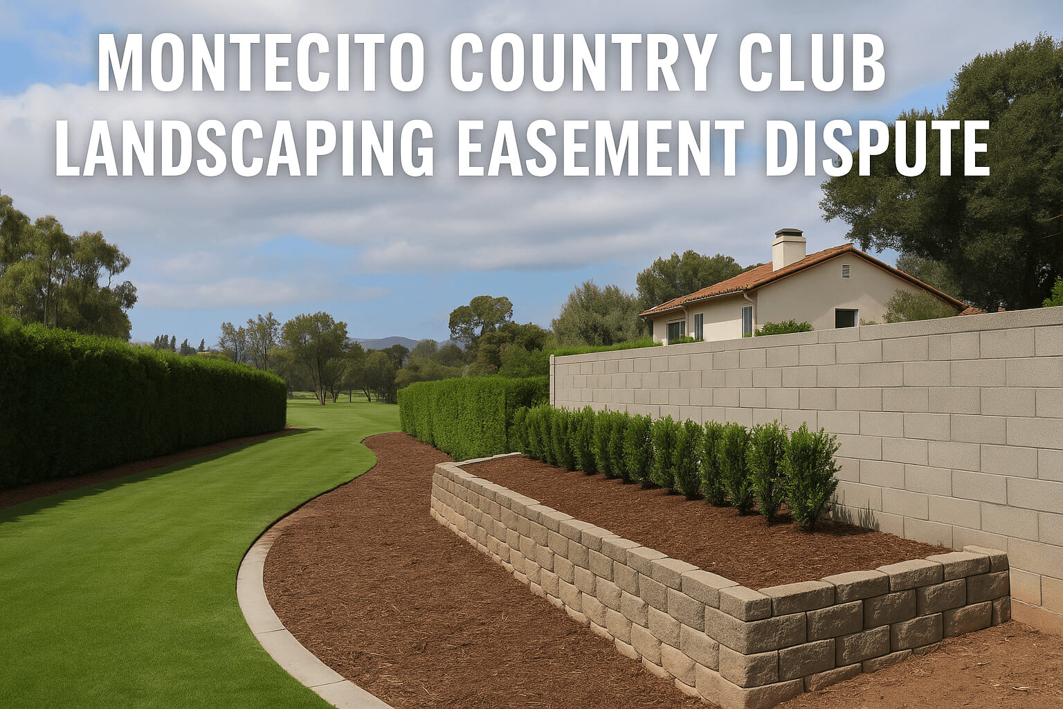Montecito Country Club Landscaping Easement Dispute